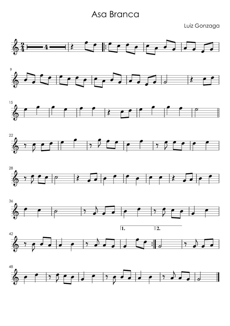 Asa Branca - Partitura_page-0002