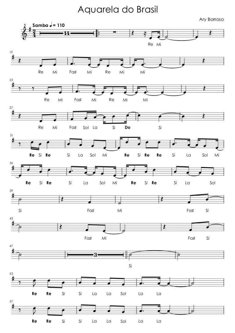 Aquarela do Brasil - Partitura_page-0001