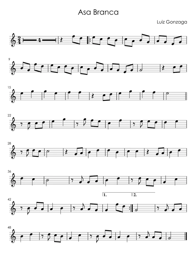 Asa Branca - Partitura_page-0002
